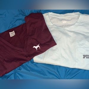 PINK Large campus tees